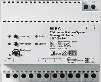 GIRA 128700 Steuergerät Audio REG 