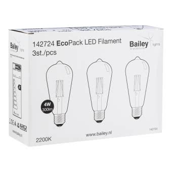 BAIL EcoPack 3pcs LED FIL ST64    142724 