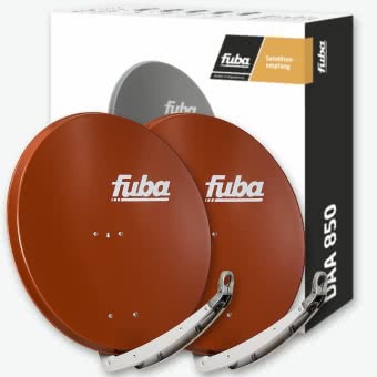 Fuba DAA 850 RR Satellitenantennen rot 