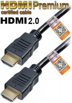 Hapena Premium HDMI-Kabel sw  2137610102 