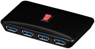 Hapena USB-3.0-HUB4 4-fach    USB3HUB4NT 