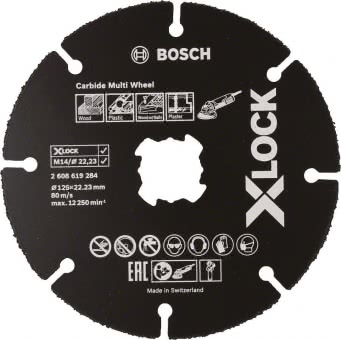 Bosch X-LOCK Trennscheibe 125x1x22,23mm 