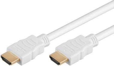 Hapena HDMI-Kabel 10m weiß       76099/W 