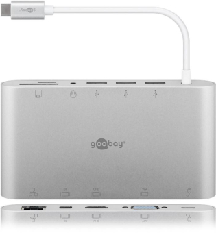 Goobay USB-C Multiport-Adapter Aluminium 