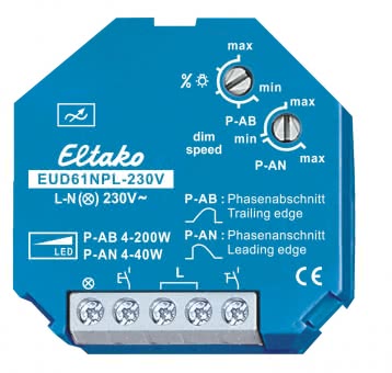 Eltako EUD61NPL-230V Univ.Dimmschalter 