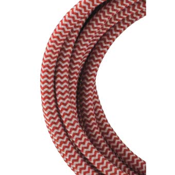 BAIL Textile Cable 2C Red/White   139686 