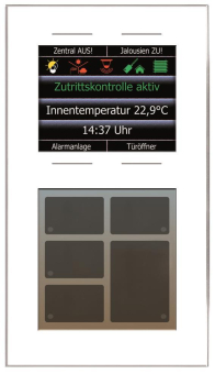 ISSE Glas Tastenfeld weiss    LCN-GT10DW 