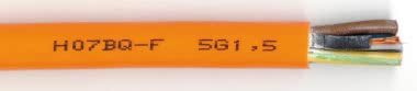 H07BQ-F 2x1,5 orange        Trommel 500m 