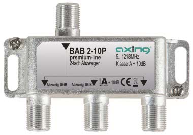 AXING 2fach Abzweiger 10dB     BAB 2-10P 