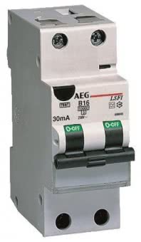 AEG LSFI-Schalter 1P+N Typ  LSFI C16/030 