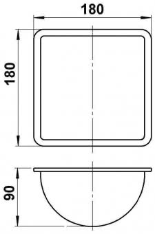 ALBERT Ersatzglas G118 opal     90210118 