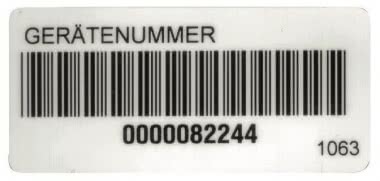 Beha FTC00001063D Barcode-Aufkleber 250 