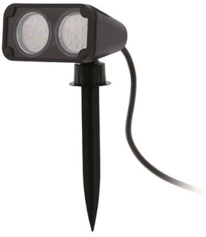 AL-ERDSPIESS/2 GU10-LED SCHWARZ 'NEMA 1' 