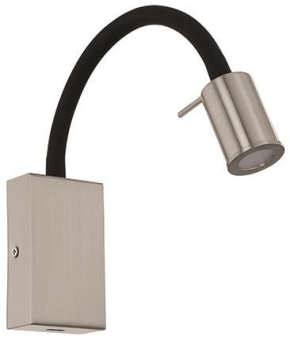 LED-WL/1 NICKEL-M/SCHWARZ M.USB 'TAZZOLI 