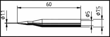 Ersa Lötspitze ERSADUR 1,1mm   0172BD/SB 