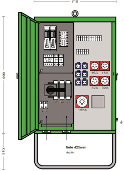 ET Verteilerschrank im  V 200N/A/62201-3 