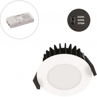 EVN LED-Einbaustrahler IP54 DA68 weiss 