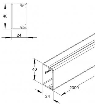 Kleinhuis Installationskanal   HKL2540.3 