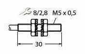 Turck Induktiver Sensor      BI1-EG05-Y1 