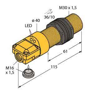 Turck Induktiver Sensor NI15-P30SR-FZ3X2 