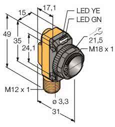 TURCK Opto Sensor Empfänger   QS18VP6RQ8 