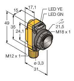 TURCK Opto Sensor         QS18VP6FF100Q8 