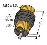 TURCK Induktiver Sensor     BI10-P30-Y1X 