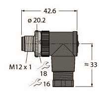 TURCK M12 x 1                 BS8251-0/9 