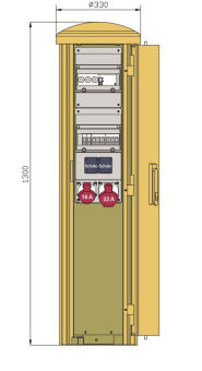 Walther Pollersäule m.RCD TypA  83313010 