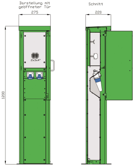 Walther Energiesäule Edelstahl  84201200 