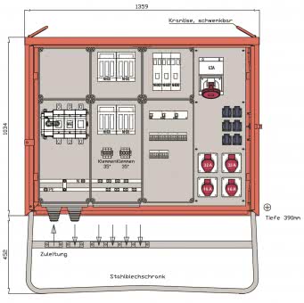 Walther Gruppenverteiler 246kVA WV0079R1 