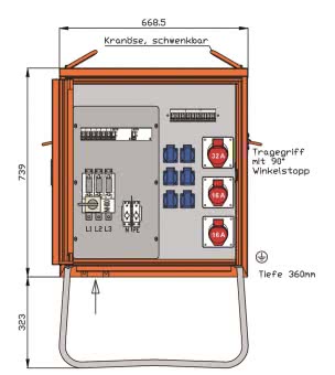 Walther Verteilerschrank 44kVA  WV0310R1 