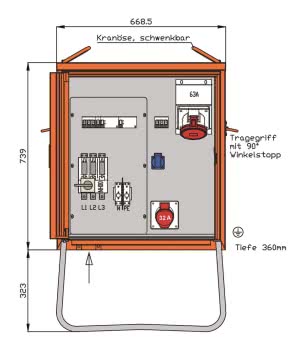 Walther Verteilerschrank 44kVA  WV0365R1 