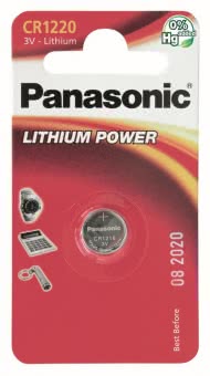 Panasonic Lithium Power      CR1220EL/1B 