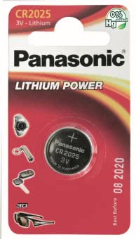 Panasonic Lithium Power      CR2025EL/1B 