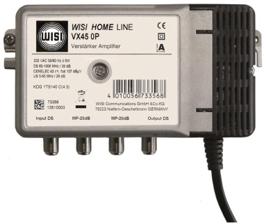 WISI Hausanschlussverstärker 39dB VX450P 