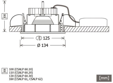 LTS CSALP     CSALP 60.1030.25/DALI weiß 