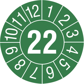 Cimco Prüfplaketten 22 grün       182694 