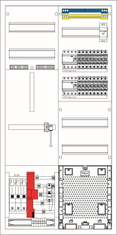 f-tronic Zählerschrank ZE106APZ 