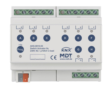 MDT AKS-0810.03 Schaltaktor 8fach 6TE 
