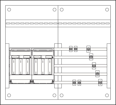 f-tronic NH-Verteiler Trenner      NHV2T 