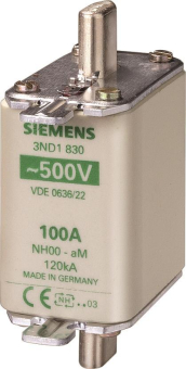 Siemens 3ND1836 NH00 160A 500VAC aM 