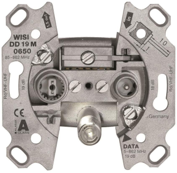 WISI Multimedia-Durchgangsdose DD19M0650 