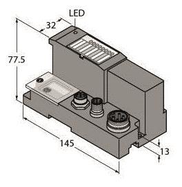 Turck Gateway f.BL67 I/O-   BL67-GW-DPV1 