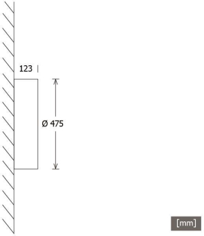 LTS Wandan-  PLL 23.475.30.1/DALI SILBER 