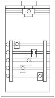 ABN Anschlußgehäuse kpl 5x355A   GAG137N 