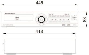 AASS 8-Kanal Digitalrekorder  GDV-B2208A 