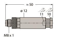 TURCK M8 x 1 / D 8 mm           BS5133-0 