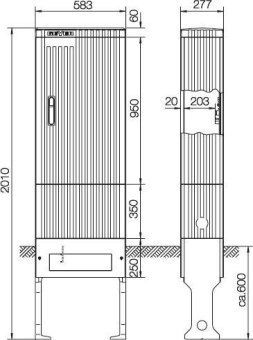 ABN Anschlusssäule f.ESPRO-VT    SL205VT 