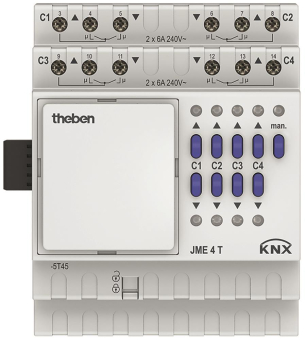 THEB KNX Jalousieaktor 4-    JME 4 T KNX 